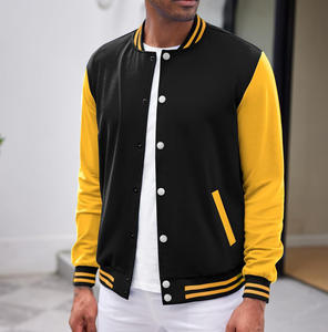 Chaqueta Varsity de Invierno para Hombre, Estilo Retro Letterman, Chaqueta Bomber de Béisbol con Detalles Cosidos, Ropa Deportiva para Clubes Escolares, Venta al por Mayor OEM - Product Image 2