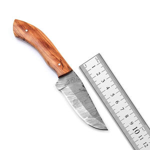 Couteaux de chasse artisanaux en acier inoxydable avec manche en bois fait main confortable et étui en cuir - Product Image 5