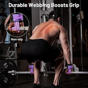 Sangles de Soutien du Poignet Ajustables Violettes à Double Sangle avec Fermeture à Boucle pour l'Entraînement de Force et la Musculation – Fitness Homme - Product Image 5