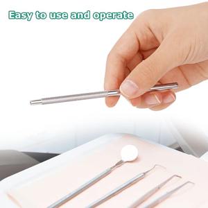 Mango de Espejo Dental de Acero Inoxidable, Mango para Espejo Bucal, Herramientas de Laboratorio para Dentistas - Product Image 6