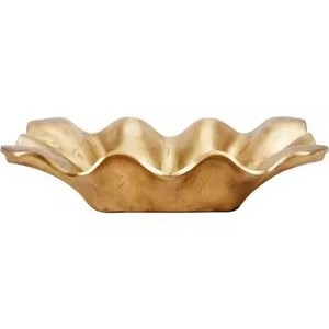 Bol décoratif en aluminium moulé, fait main, poli, en métal, pour offrir en cadeau, bol de service - Product Image 6