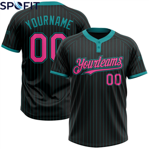 Camiseta de Béisbol Personalizada para Hombre, Nueva Llegada, Transpirable, de Poliéster, con Estampado por Sublimación, Cierre Completo con Botones, Ropa Deportiva, Fabricante OEM - Product Image 4