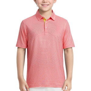 Polo de golf classique professionnel pour jeunes, avec tissu léger et flexible, idéal pour les activités en plein air par temps chaud, les réunions de bureau - Product Image 1