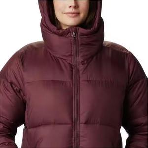 Chaqueta Acolchada con Capucha para Mujer, Elegante, Cálida para Invierno, Estilo Urbano, Transpirable, de Lona de Alta Calidad - Product Image 3