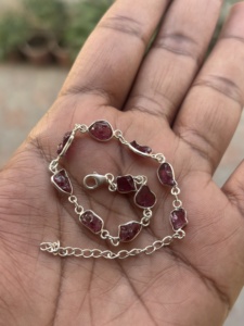 Hot Sale Tourmaline Stone <b>Bracelet</b> Natural Healing Raw Tourmaline <b>Gemstone</b> <b>Bracelet</b> 925 Sterling Silver <b>Bracelet</b> Jewelry - Product Image 3