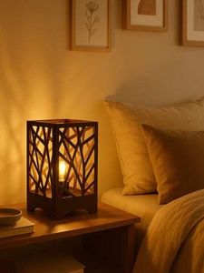Quemador de Aromas Metálico, Lámpara Calentadora de Aceite, Luz Nocturna Decorativa con Control Eléctrico para Uso en el Hogar en Navidad - Product Image 1