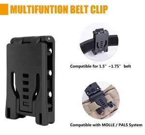 คลิปหนีบเข็มขัดสำหรับซองมีด Tek-Lok Kydex พร้อมอุปกรณ์ยึด - ใช้ได้กับซองปืนพก, ซองใส่แม็กกาซีน, ซองมีด - Product Image 4