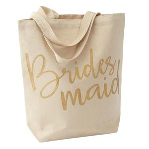 Bolsos de lona personalizados para mujer al por mayor, bordados y serigrafiados de algodón, reutilizables - Product Image 1