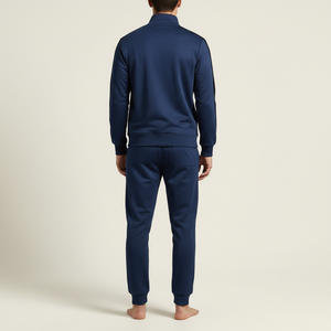 Chándal Deportivo Unisex de Poliéster con Rayas en Contraste, Traje de Entrenamiento al por Mayor - Product Image 2