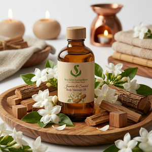 Jasmine Sandalwood Body Massage Oil for Deep Relaxation, Aromatic Experience and Premium Personal Care Applications - Product Image 5