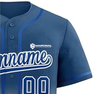 High Quality Breathable Men <b>Baseball</b> Jerseys Half Sleeves Customizable Sportswear Printed Design 100% Polyester <b>Baseball</b> Jerseys - Product Image 3