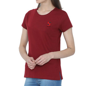 Solid Trader High Quality Comfort Stretchable Athletic Gym Fitness O Neck Short Sleeve Elegant Women Tee <b>Shirt</b> - Product Image 2