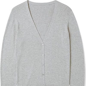 ZPB New Style OEM Women's Winter Front Logo 100% Cotton Rib Jacquard Knitted Single Button <b>Crop</b> High Street <b>Cardigan</b> Sport Long - Product Image 1