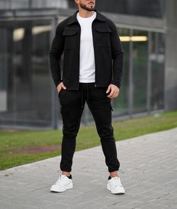 Survêtement personnalisé 500 GSM Fleece Cotton Blank Colors Hoodie et Jogger Pants Survêtements Hommes - Product Image 2