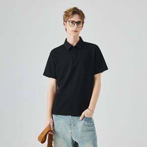 Polo de punto de manga corta para hombre, diseño exclusivo de fábrica OEM, estilo casual de verano, estilo Old Money - Product Image 4