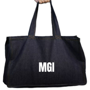 Sac fourre-tout en toile 100% coton personnalisé avec logo, fermeture éclair, écologique, réutilisable, pour les voyages et les femmes - Product Image 1