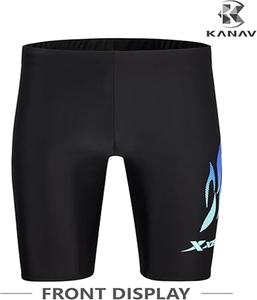 กางเกงว่ายน้ำคุณภาพสูง ยืดหยุ่นได้ ระบายอากาศดี ไซส์ใหญ่ แห้งเร็ว ทรงคลาสสิก น้ำหนักเบา ความยาวระดับเข่า สีตามสั่ง - Product Image 2