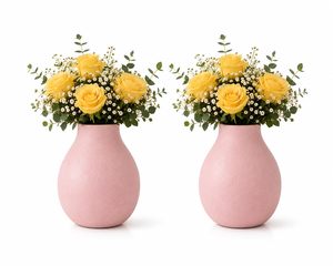 Vase à fleurs en métal à surface plane, couleur rose, design élégant pour une présentation sur table, vase léger pour utilisation sur balcon - Product Image 4
