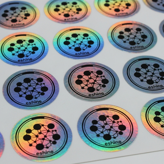 Custom Hologram Sticker Holographic Security PET Anti-counterfeiting for Mobile Phones Cameras Computers Projectors Earphone