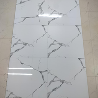 Carreaux de porcelaine polie de luxe 600x600mm, carreaux de sol en porcelaine brillante 60x60cm, aspect marbre, design intérieur poli