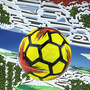 ลูกฟุตบอลเย็บด้วยเครื่องจักร Soccermax รุ่นโปรโมชั่น ผลิตจาก PU PVC ทุกขนาด ผลิตในประเทศปากีสถาน รุ่น Zf-123 - Product Image 5