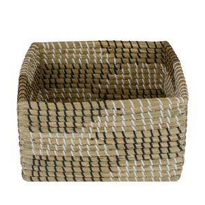 Brown Woven Accent Seagrass <b>Basket</b> Handmade <b>Storage</b> <b>Basket</b> Wholesale eco-friendly Made in Vietnam - Product Image 3