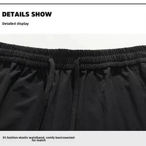 Comfortable Sweat Shorts for Daily Wear Mens 7 Inch Liner Shorts Double <b>Layer</b> With Zipper Breathable Men's Shorts - Product Image 4