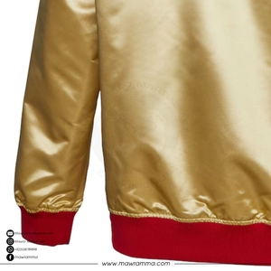 OEM Custom Satin Teams <b>Jacket</b> Unisex Embroidered Patchwork <b>Camo</b> Loose Fit Winter Bomber Streetwear Satin <b>Jacket</b> For Adults - Product Image 6