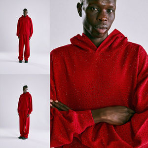 Blouson de moto coupe-vent personnalisable grande taille homologué CE, en aramide/résistant aux chocs, avec capuche intégrée - Product Image 3