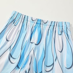 Shorts de sport en coton et polyester pour hommes, taille élastique, couleur unie, pour le fitness et la gym - Product Image 4