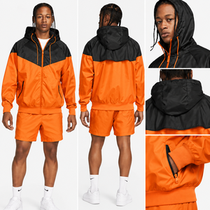 Conjunto Deportivo Cortavientos para Hombre 2026, 2 Piezas, Pantalones Cortos de Nailon, Manga Larga, Ropa Urbana - Product Image 3