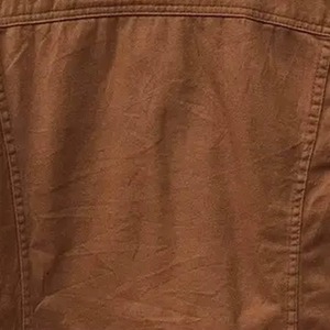 Outdoor Adventure Essential Solid Brown Embroidered Button-down Placket <b>Cropped</b> Jean <b>Jacket</b> Custom Men's Relaxed Fit Vintage - Product Image 5