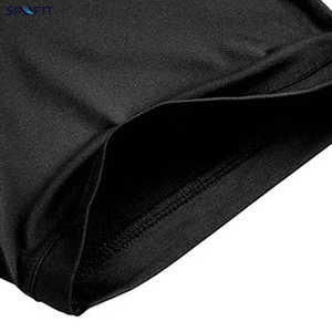 Tissu CVC de haute qualité 270 GSM, épais, pour chemise, teinture unie, couleur unie, épaules tombantes, anti-boulochage, manches courtes, décontracté - Product Image 4