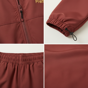Conjunto Deportivo Premium de Chaqueta y Pantalones Cortavientos de Nailon para Deportes al Aire Libre, OEM ODM - Product Image 6