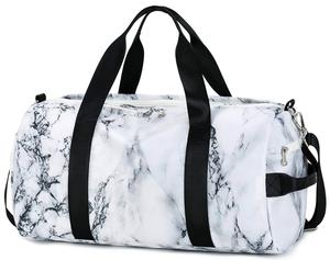 Sac de sport unisexe à motif texture marbre, impression à la demande, livraison directe, sac de voyage décontracté, sac à bagages élégant et durable pour homme - Product Image 1