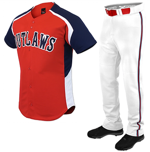 Ensemble d'uniformes de baseball en maille respirante 100 % polyester de haute qualité, personnalisable avec numéro d'équipe, pour adultes, grandes tailles, antibactérien, séchage rapide - Product Image 3