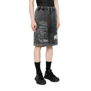 Short d'été Active Wear Blank Quick Dry Jogging Vintage Distressed Acid Washed Shorts pour homme jogger shorts de haute qualité - Product Image 2