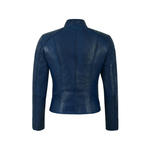 Chaqueta de Mujer, Nueva Moda Primavera, Chaquetas de Piel de Cordero, Diseño de Cuero, Chaqueta de Mujer con Bordado a la Moda - Product Image 5