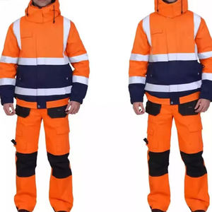 Combinaison de sécurité respirante et réfléchissante pour les travailleurs de la voirie, uniforme industriel, fournisseur d'usine en gros - Product Image 6