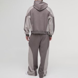 Mens Winter 2 Piece Embroidered Jogging Tracksuit Casual Pant Sports Sweatshirt <b>Set</b> 100% Cotton Fleece Breathable High Quality - Product Image 4