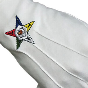 Masonic White Leather <b>Gloves</b> Wrist Length <b>Touchscreen</b> Durable Breathable for Casual Daily Use Four Seasons Outdoor - Product Image 4