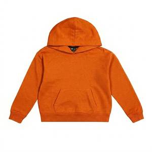 Sweat-shirt à capuche oversize en coton 100% tricoté de haute qualité pour enfants, printemps-automne, couleur unie, anti-rétrécissement, pour bébé garçon - Product Image 6