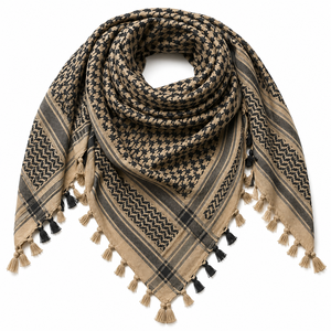 Custom Cotton Shemagh Scarf Premium Quality Formal Keffiyeh Breathable Desert <b>Head</b> <b>Wrap</b> Arab Square Soft Lightweight - Product Image 1