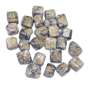 Meilleur prix Citron Citrine Futhark Rune Set en ligne Semi Precious rune set - Product Image 6