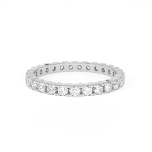 Bague de fiançailles et d'éternité Aarinya Aurelia en or rose 9 carats avec diamants de laboratoire, design pavé, certifiée IGI, bague de luxe pour anniversaire - Product Image 3