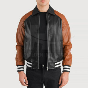 Premium Fashion <b>Leather</b> Baseball <b>Jacket</b> Soft Comfort <b>Leather</b> Baseball <b>Jacket</b> Stylish Wear <b>Leather</b> Baseball <b>Jacket</b> - Product Image 3