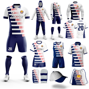 Fournisseur unique d'impression par sublimation, faible MOQ, conception personnalisée, ensemble de maillots de football américain pour hommes, maillots de football rétro en laine et soie - Product Image 1