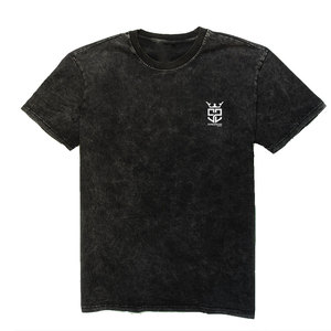 Camiseta de Moda Estampada 100% Algodón para Hombre, Lavado Ácido, Cuello Redondo, Corte Holgado, Alta Calidad - Product Image 1