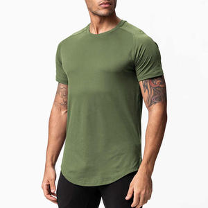 Camisetas Deportivas Personalizadas para Hombre, de Secado Rápido, Ajustadas, de Manga Corta, para Gimnasio, Entrenamiento, Running, Deporte, con Dobladillo Curvo - Product Image 3