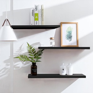 Juego de 3 Estantes Flotantes de Pared, Estante para Exhibición de Cuadros, Estante Colgante para Libros, Organizador de Almacenamiento de Pared que Ahorra Espacio - Product Image 4